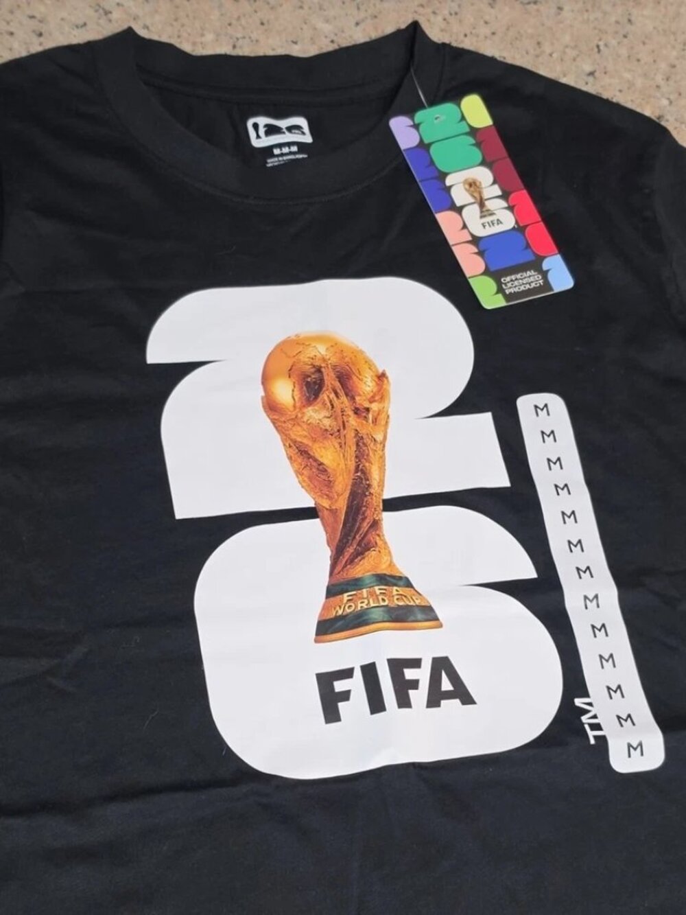 Official FIFA World Cup 2026 T Shirt Black "Size M "NWT